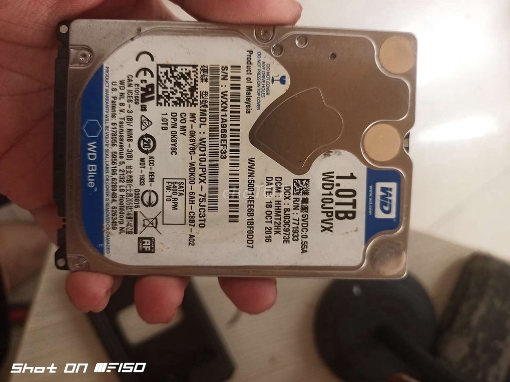 Ổ cứng HDD WD 1TB WD10JPVX 2.5 inch. Mua bán Linh kiện (RAM, Card...) tại Quận Tân Bình Tp Hồ Chí Minh được đăng bởi Máy tính Mạnh Tuấn hình 1