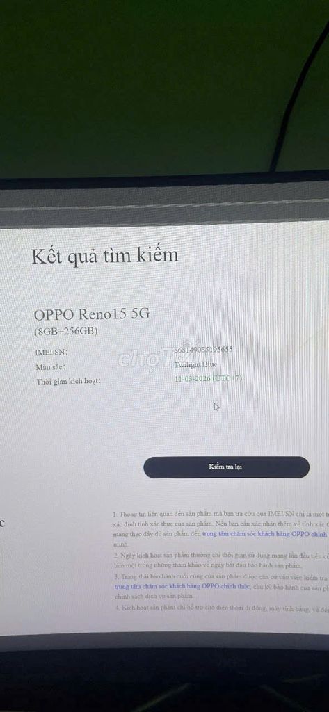 Oppo Reno 15 5G 8GB/256GB Xanh. Mua bán Điện thoại tại Huyện Hóc Môn Tp Hồ Chí Minh được đăng bởi trần trung hình 1