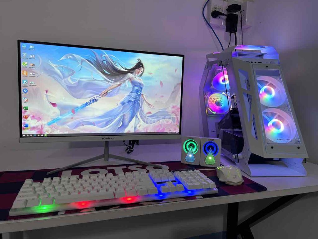 Bộ PC quái thú màn 75hz new