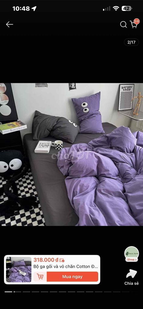 Bộ chăn ga Cotton 1m2 Mới. Mua bán Giường, chăn ga gối nệm tại Quận Sơn Trà Đà Nẵng được đăng bởi Vy Nguyễn hình 1