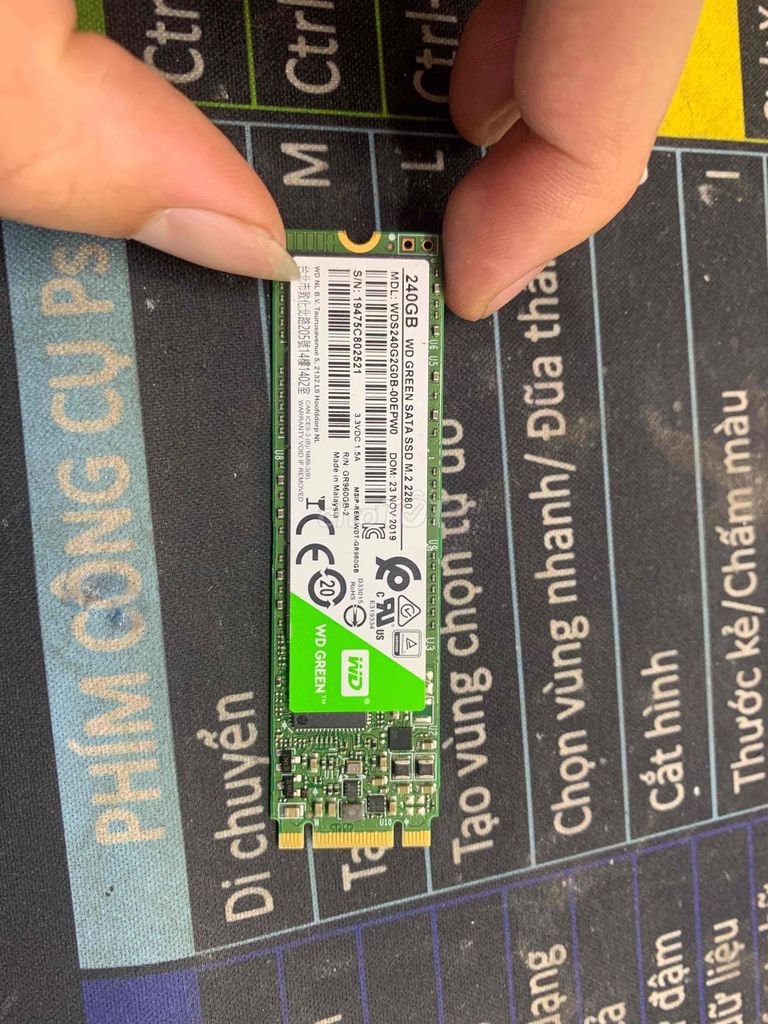 Ổ cứng SSD WD WDS240G2G0B-00EPW0 240GB. Mua bán Linh kiện (RAM, Card...) tại Huyện An Lão Hải Phòng được đăng bởi acc min hình 1