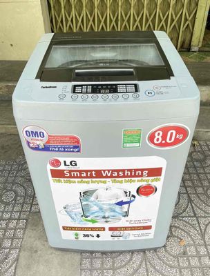 Máy giặt LG 8kg giặt vắt êm tiết kiệm🖤
