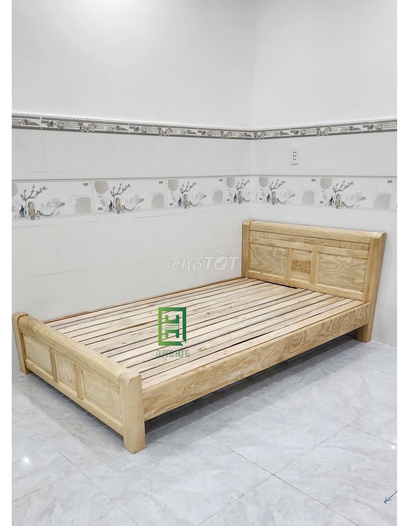 GIƯỜNG GỖ SỒI _GIƯƠNG GỖ SỒI_GIƯỜNG NGỦ GỖ GIÁ RẺ. Mua bán Giường, chăn ga gối nệm tại Huyện Nhơn Trạch Đồng Nai được đăng bởi Nội Thất Quang Hùng TD hình 1