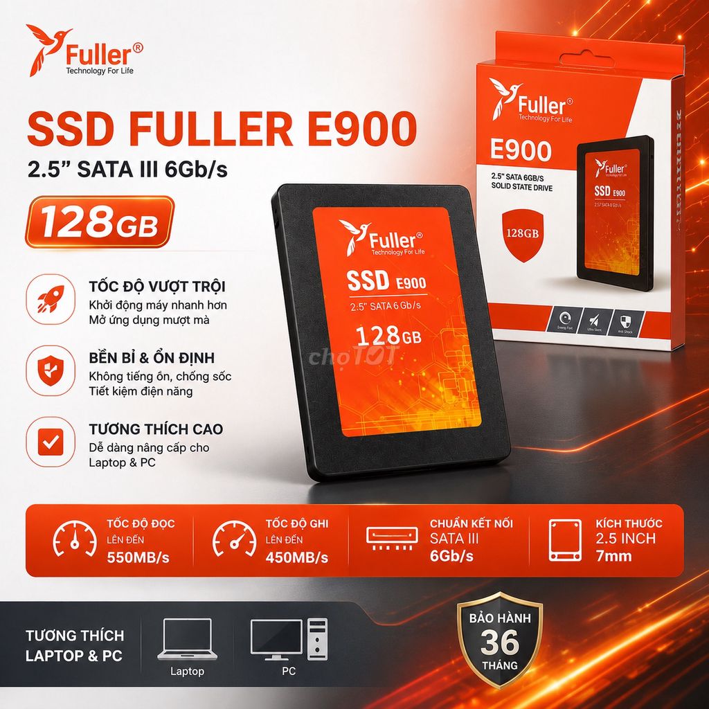 Ổ Cứng SSD Fuller 128GB 256GB 512GB 2.5" SATA III. Mua bán Linh kiện (RAM, Card...) tại Quận 6 Tp Hồ Chí Minh được đăng bởi Trần Thành Đại hình 1