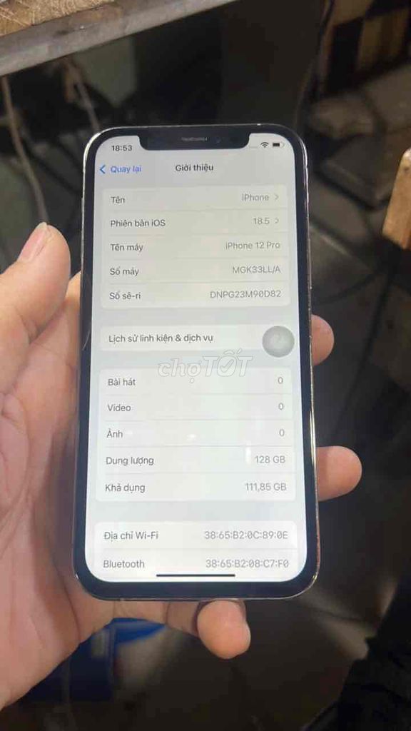 iPhone 12 Pro 128GB Gold Mất sóng. Mua bán Điện thoại tại Quận Bình Tân Tp Hồ Chí Minh được đăng bởi tuấn anh hình 1