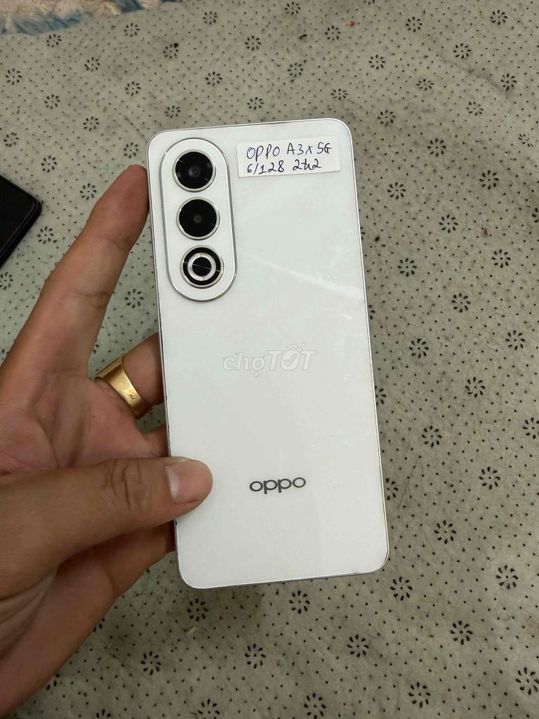 OPPO A3x 5G 6GB/128GB Trắng. Mua bán Điện thoại tại Quận Tân Bình Tp Hồ Chí Minh được đăng bởi Nguyễn Thắng Mobile hình 1