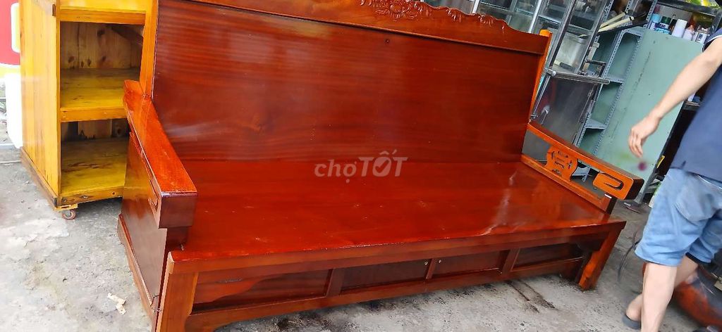 Trường kỷ gỗ tự nhiên Nâu đỏ 2mx1m2. Mua bán Giường, chăn ga gối nệm tại Huyện Bình Chánh Tp Hồ Chí Minh được đăng bởi BA hình 1