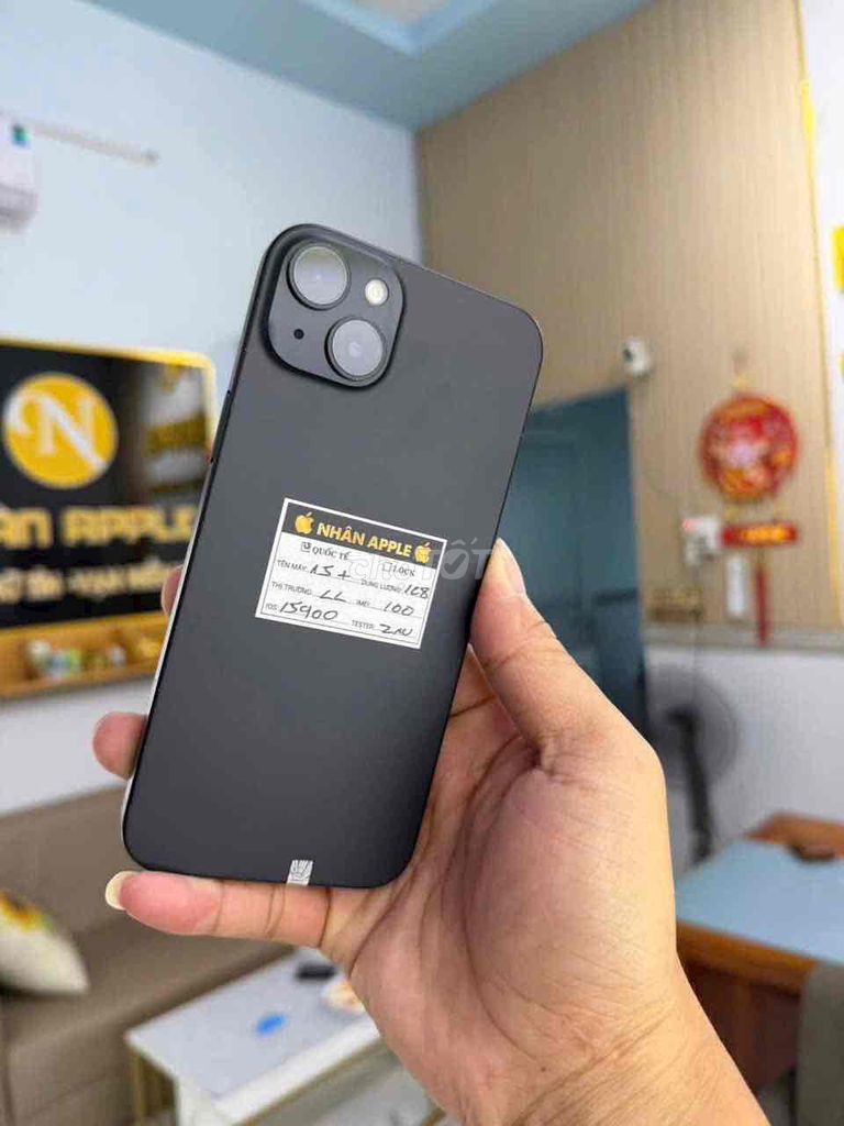 IPHONE 15 PLUS 128gb ĐEN QT MỸ ZIN ÁP ĐẸP PIN 96%. Mua bán Điện thoại tại Thành phố Cà Mau Cà Mau được đăng bởi NHAN APPLE hình 1