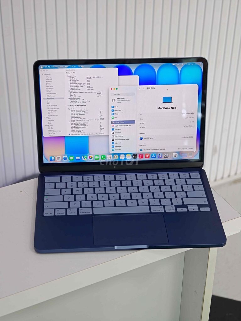 Macbook Neo 8GB/512GB Xanh VN Như mới. Mua bán Laptop tại Quận Đống Đa Hà Nội được đăng bởi Lâm Bảo Tuyên hình 1