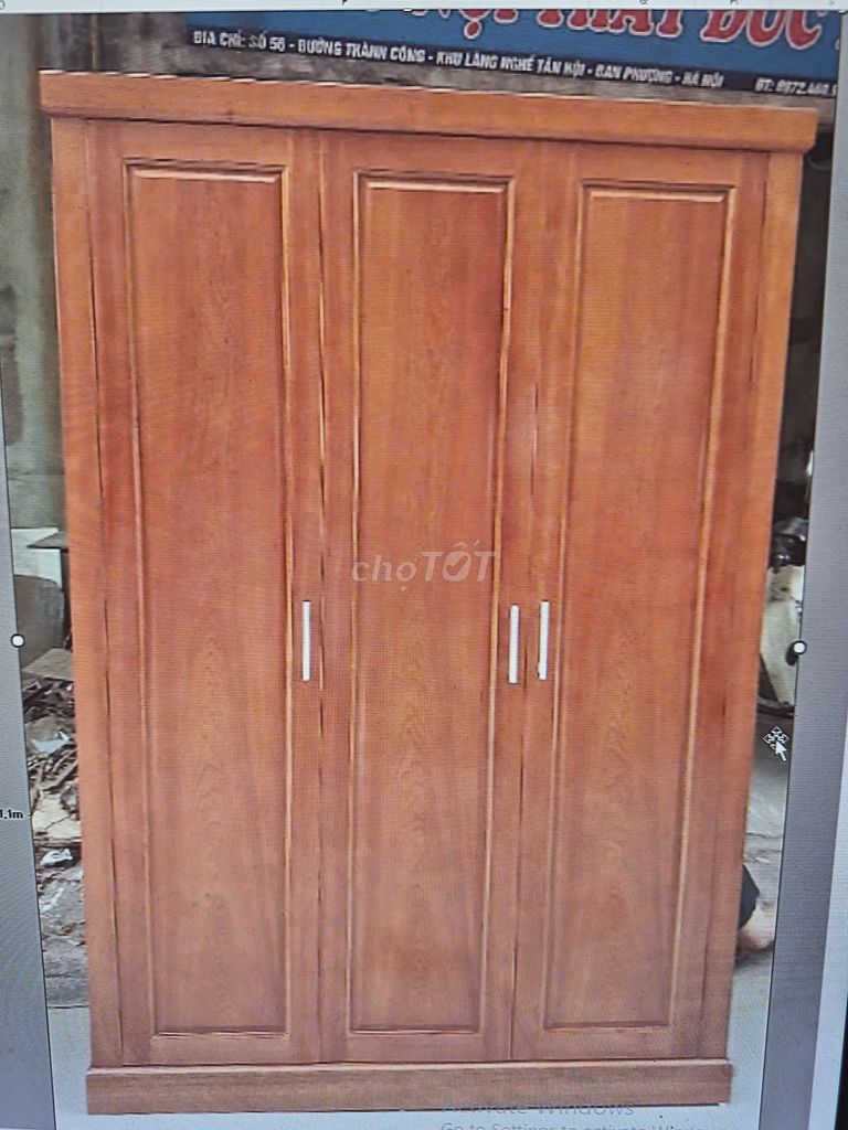 Tủ quần áo Gỗ Nâu 3 cánh Đơn giản. Mua bán Tủ, kệ gia đình tại Huyện Đan Phượng Hà Nội được đăng bởi Tên chưa cung cấp hình 1