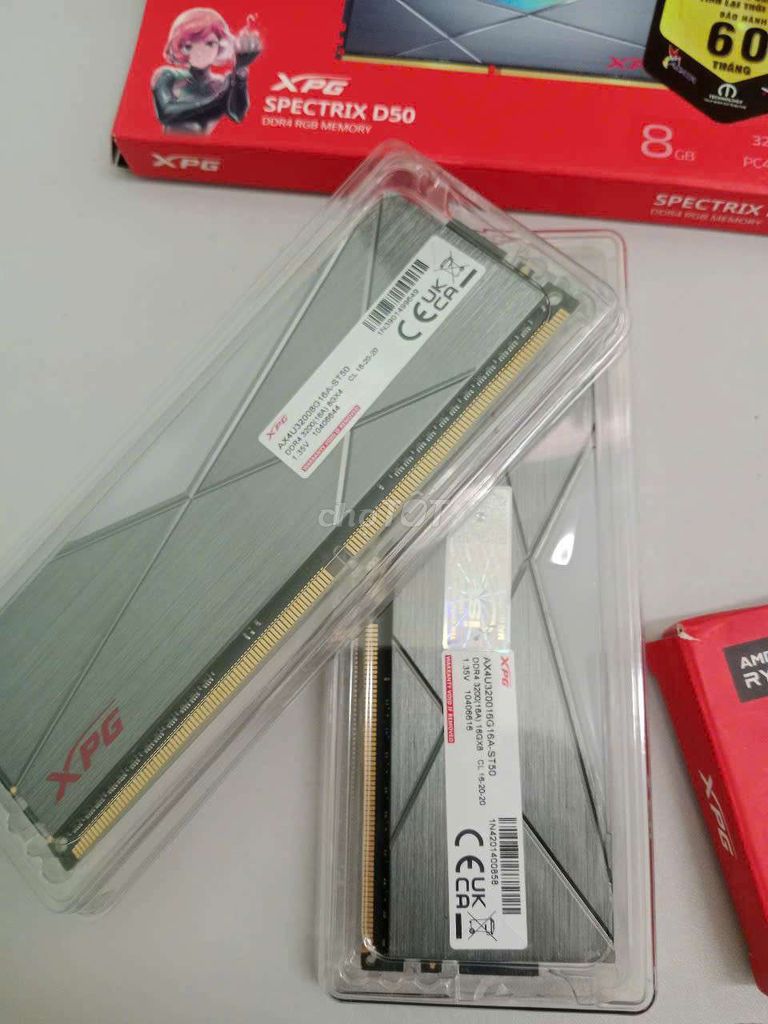 ram adata 16gb buss 3200 và 8gb buss 3200. Mua bán Linh kiện (RAM, Card...) tại Huyện An Biên Kiên Giang được đăng bởi minh nguyễn hình 3