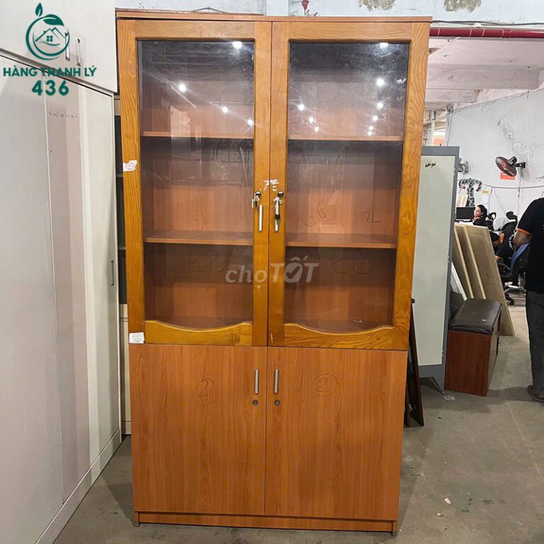 Tủ Hồ Sơ Gỗ MDF 1m2 Đã Dùng. Mua bán Đồ dùng văn phòng tại Quận Tân Phú Tp Hồ Chí Minh được đăng bởi Hàng thanh lý 436 hình 1