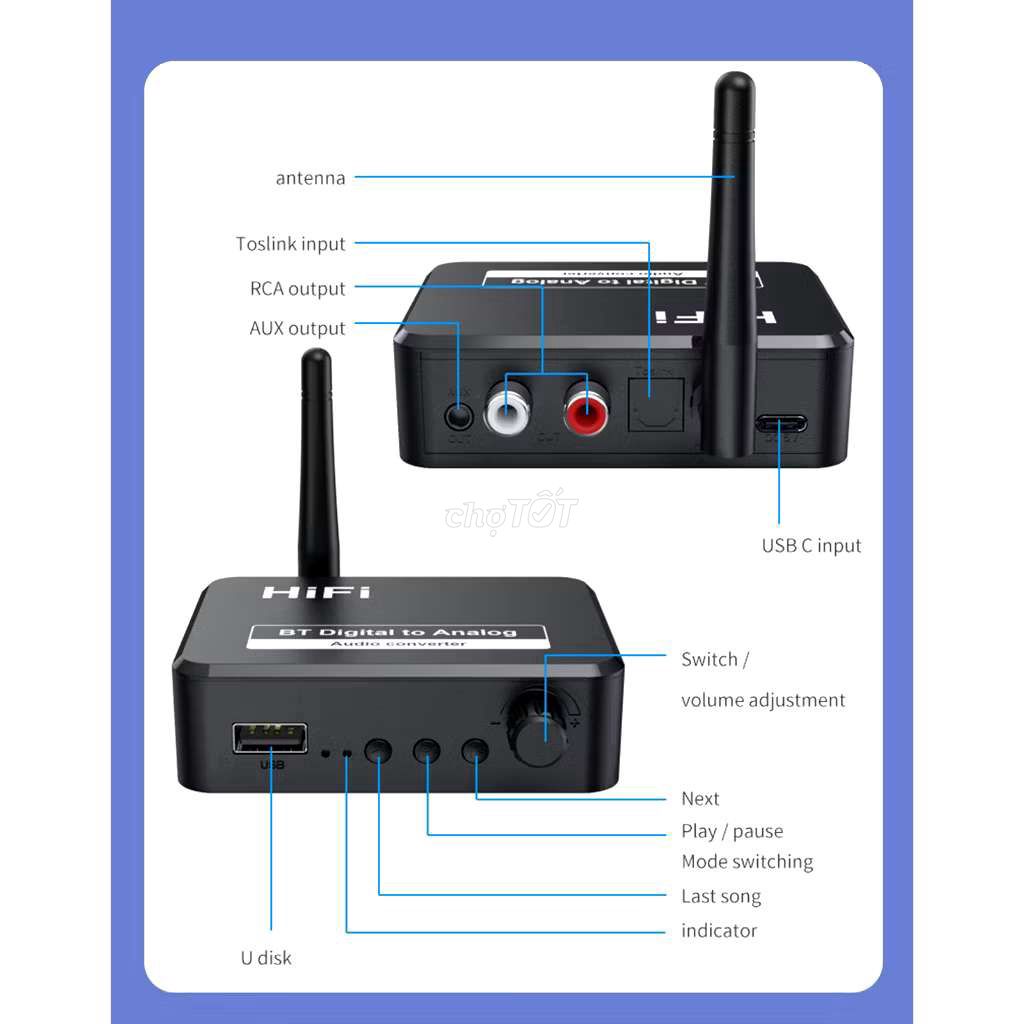 Bộ thu Bluetooth BLS-B35 Đen. Mua bán Tivi, Âm thanh tại Thành phố Thủ Dầu Một Bình Dương được đăng bởi Anh Nguyen hình 1