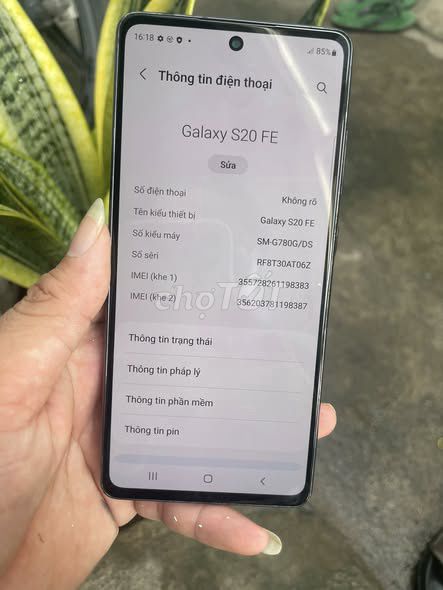 Samsung Galaxy S20 FE 256GB Đen. Mua bán Điện thoại tại Quận 1 Tp Hồ Chí Minh được đăng bởi Hội Đồ Điện Tử hình 1