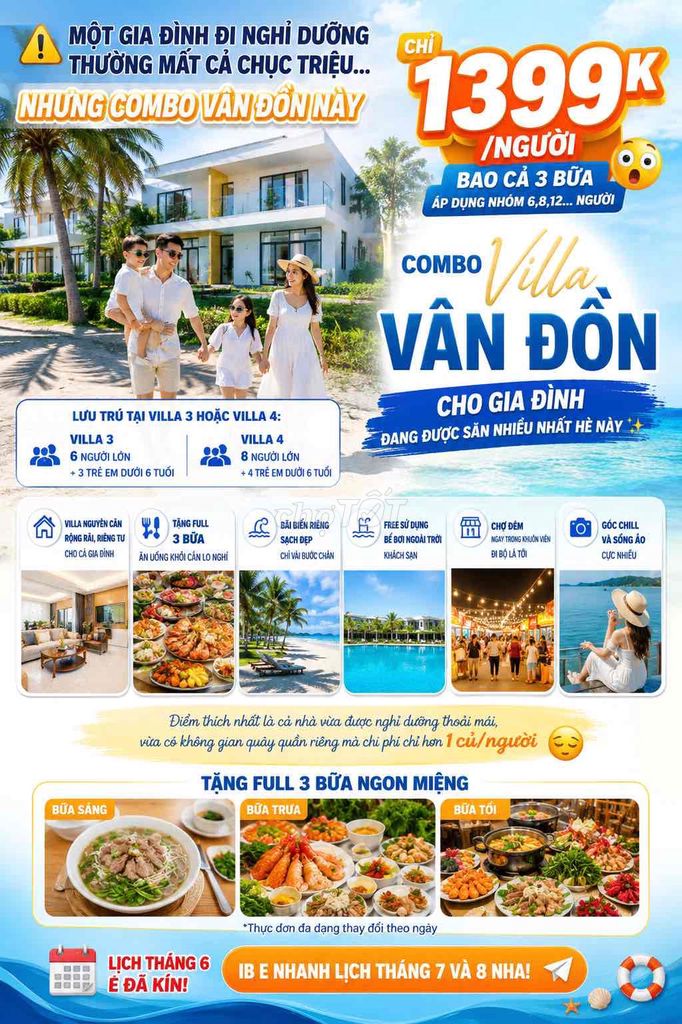 Combo du lịch Vân Đồn Villa 3 bữa 6-12 người. Du lịch tại Quận Đống Đa Hà Nội được đăng bởi Nguyễn Anh Thư hình 1