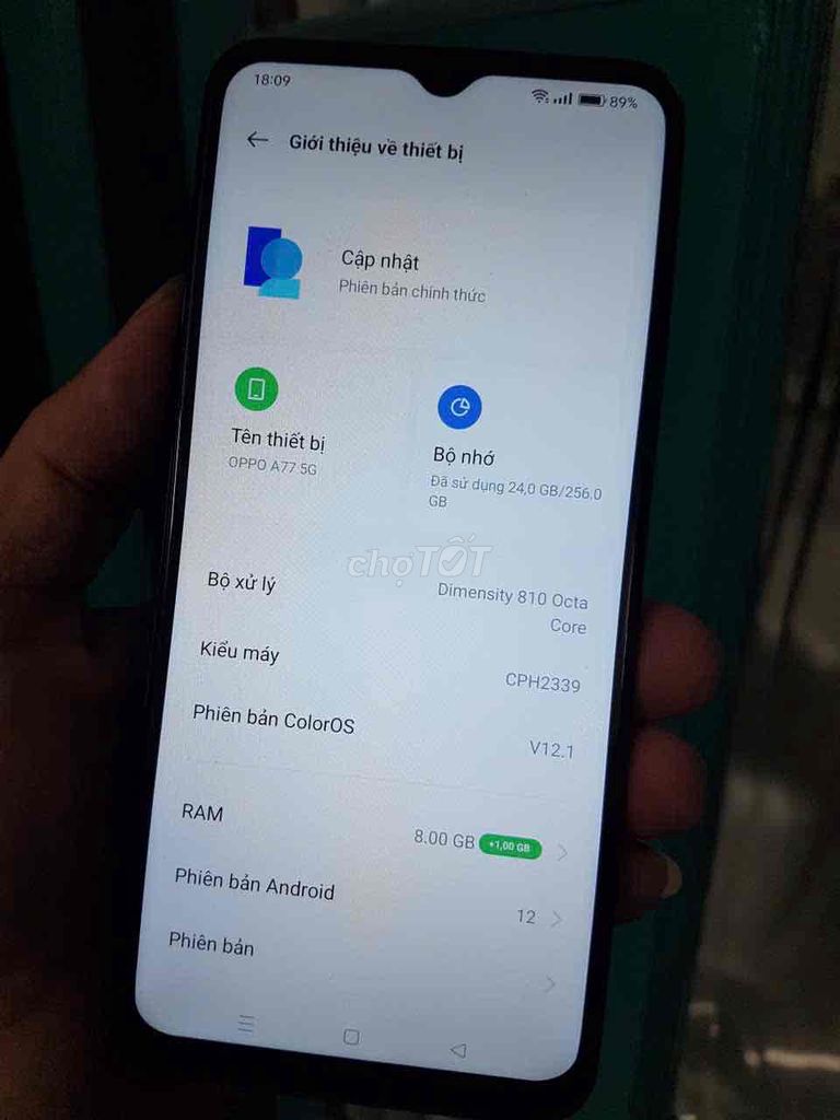 Oppo A77 5G ram 8. Mua bán Điện thoại tại Quận Bình Tân Tp Hồ Chí Minh được đăng bởi Pham hung hình 1