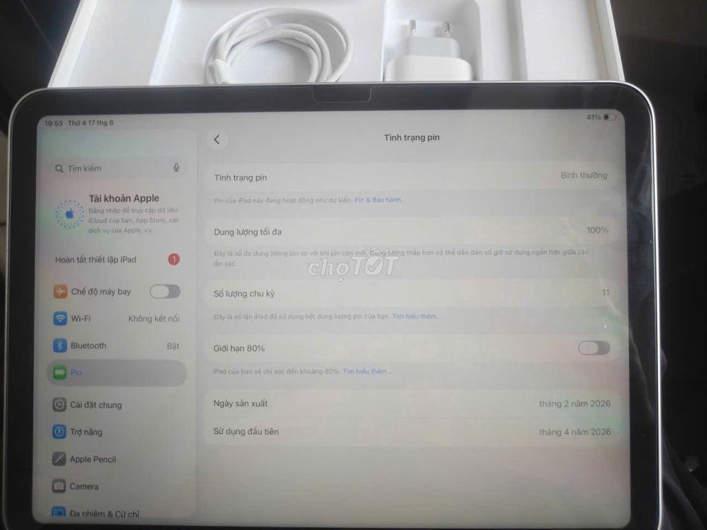 Apple iPad Air 256GB Xám Retina. Mua bán Máy tính bảng tại Quận Bình Thạnh Tp Hồ Chí Minh được đăng bởi Đặng Văn Phát hình 1