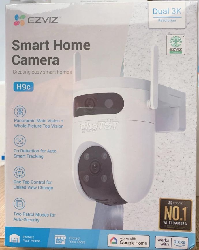 Camera Wifi Ezviz H9C 3K 5MP+5MP  hàng mới