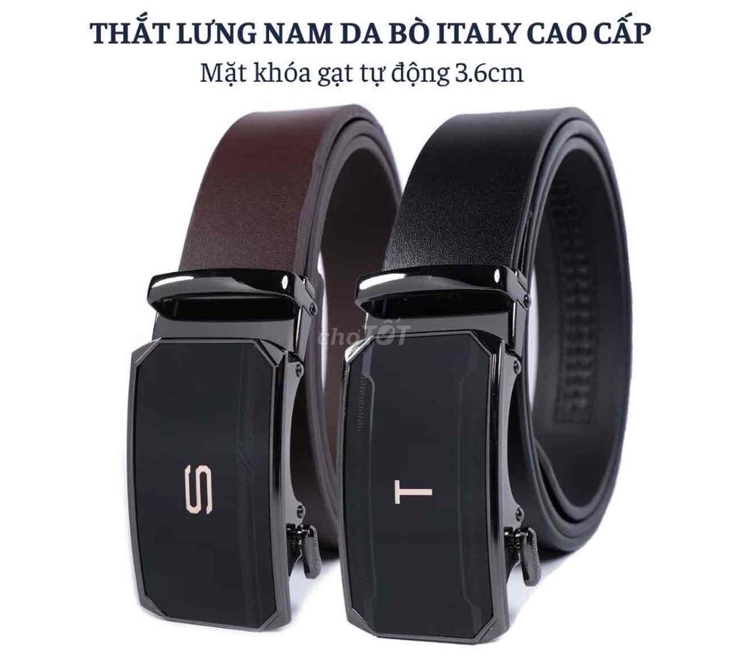 Thắt lưng da bò Italy Nâu, Đen khóa gạt. Mua bán Phụ kiện thời trang khác tại Quận Cầu Giấy Hà Nội được đăng bởi Nguyễn gia huy hình 1