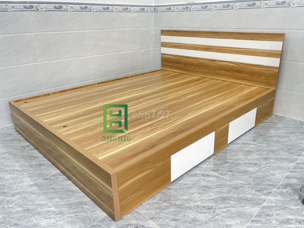 GIƯỜNG NGỦ HIỆN ĐẠI ĐẸP GIÁ RẺ, GIƯỜNG/ GIƯỜNG MDF. Mua bán Giường, chăn ga gối nệm tại Thành phố Dĩ An Bình Dương được đăng bởi Nội Thất Quang Hùng TD hình 1