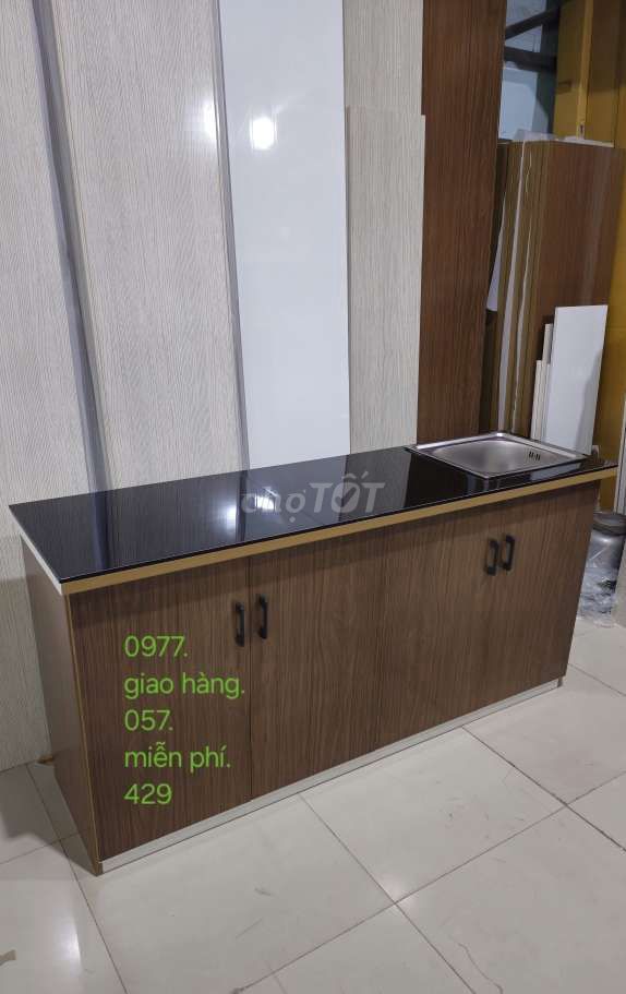 Tủ bếp nhựa ngang 1m63cm .gạgc888&jk