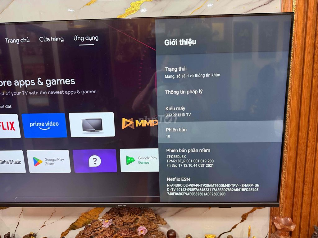 Tivi Sharp 4K mã 4T-C55DJ3X Android nhà sử dụng. Mua bán Tivi, Âm thanh tại Quận Bắc Từ Liêm Hà Nội được đăng bởi Nguyễn Đình Hoàn hình 1