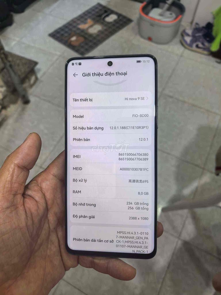 Huawei Nova 9 SE 256GB Xám. Mua bán Điện thoại tại Quận Phú Nhuận Tp Hồ Chí Minh được đăng bởi HuyTran hình 1