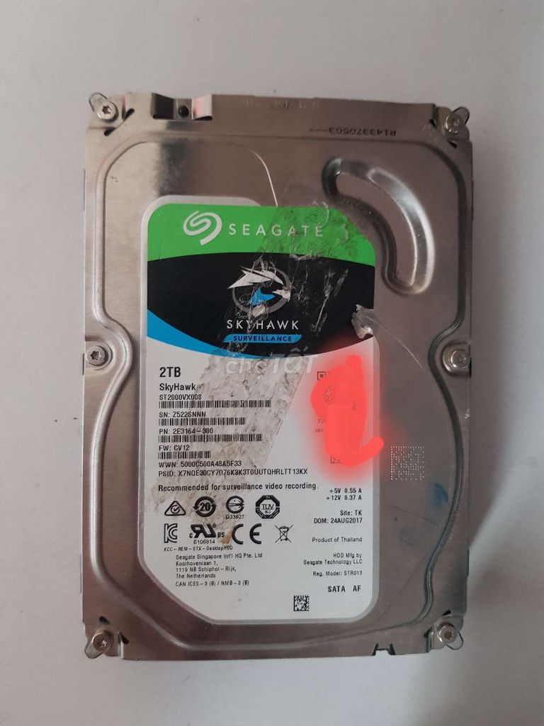 Ổ cứng 2tb sức khỏe 100% dùng cho PC, camera.