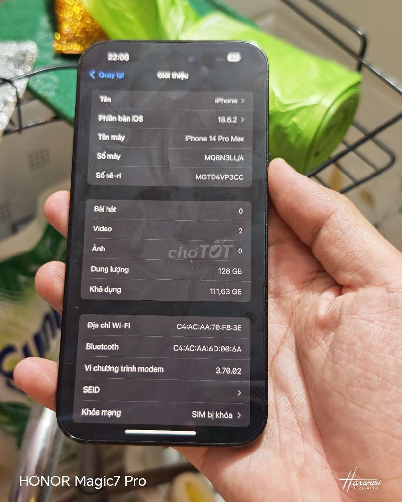 Apple iPhone 14 Pro Max 128GB Đen Lock. Mua bán Điện thoại tại Thị xã Bến Cát Bình Dương được đăng bởi caocao hình 1
