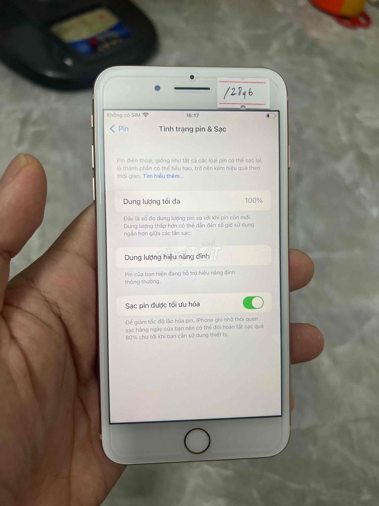 Apple iPhone 8 Plus 128GB Vàng đẹp full pin 100. Mua bán Điện thoại tại Huyện Kim Sơn Ninh Bình được đăng bởi Keng  hình 1