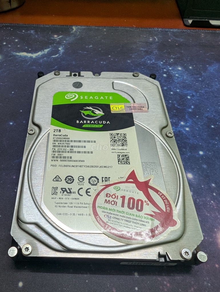 Cần bán ổ cứng HDD Seagate Baracuda 2TB. Mua bán Linh kiện (RAM, Card...) tại Quận Nam Từ Liêm Hà Nội được đăng bởi Nguyễn Viết Hoàng hình 1