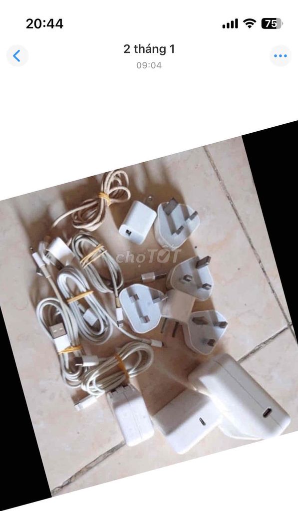 Củ sạc macbook 29w 61w 87w 96w dây ipod iphone234. Mua bán Phụ kiện (Màn hình, Chuột...) tại Quận Tân Phú Tp Hồ Chí Minh được đăng bởi Trương Hiệp hình 1