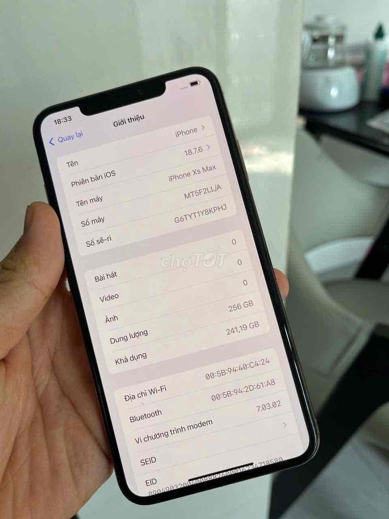 Xs max 256gb Lock Mỹ máy zin - reset thoải mái. Mua bán Điện thoại tại Quận 8 Tp Hồ Chí Minh được đăng bởi điện thoại giá rẻ  hình 1