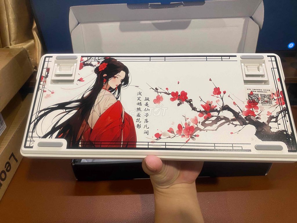 Bàn phím cơ Lingbao K75 Pro Trắng. Mua bán Phụ kiện (Màn hình, Chuột...) tại Huyện Tân Hiệp Kiên Giang được đăng bởi Finn An hình 1