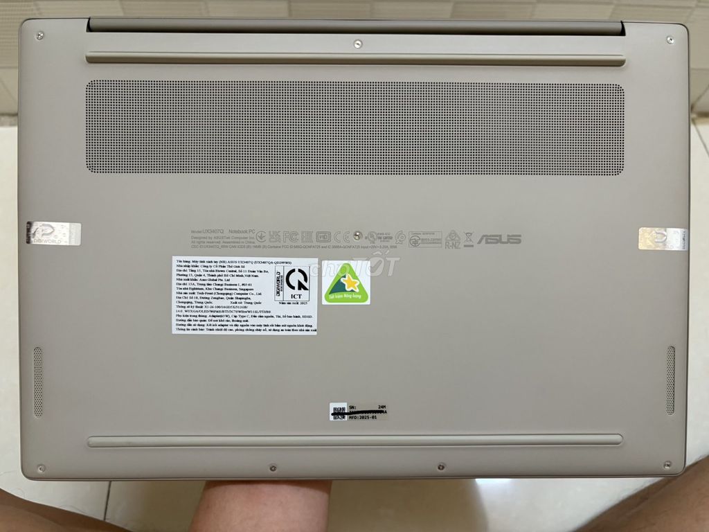 Asus Zenbook Mã UX3407Q 16GB/512GB. Mua bán Laptop tại Quận 11 Tp Hồ Chí Minh được đăng bởi Khanh hình 1