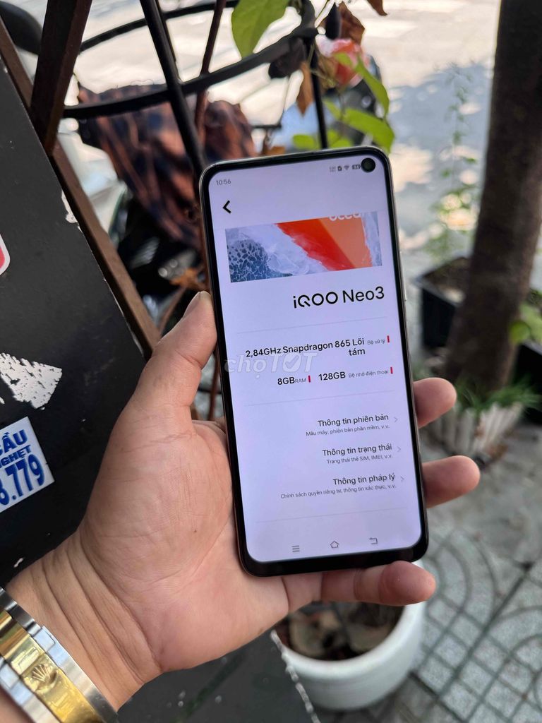 iQOO Neo3 8GB/128GB Xanh trắng gl. Mua bán Điện thoại tại Quận Tân Phú Tp Hồ Chí Minh được đăng bởi nguyen son  hình 1