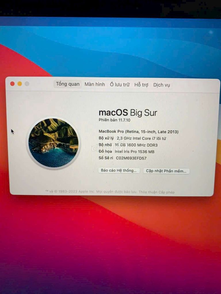 Apple Macbook Pro Retina 15 inch. Mua bán Laptop tại Quận Ninh Kiều Cần Thơ được đăng bởi Nam hình 1