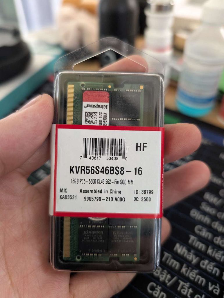 RAM Kingston KVR56S46BS8-16 16GB DDR5. Mua bán Linh kiện (RAM, Card...) tại Thành phố Bảo Lộc Lâm Đồng được đăng bởi Công Lâm hình 1