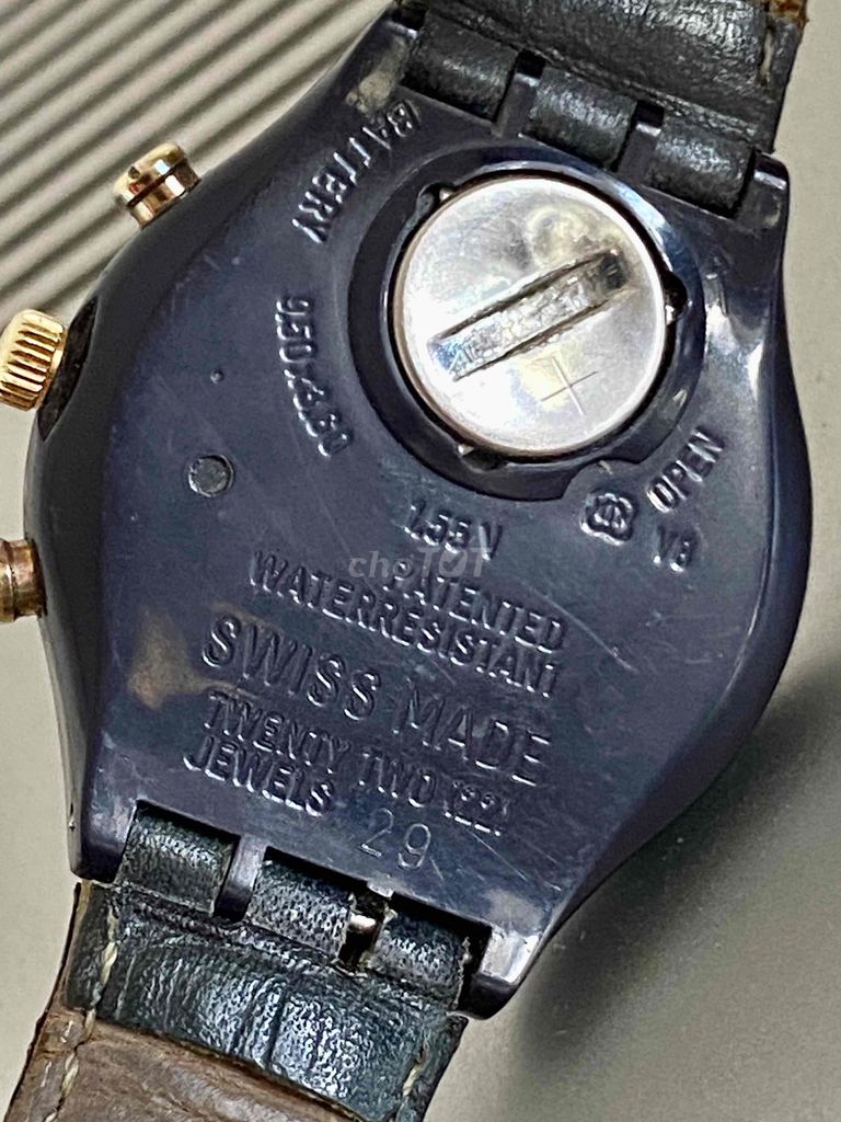 Đồng hồ Swatch 6 kim máy V8-22J Thuỵ Sĩ size-38