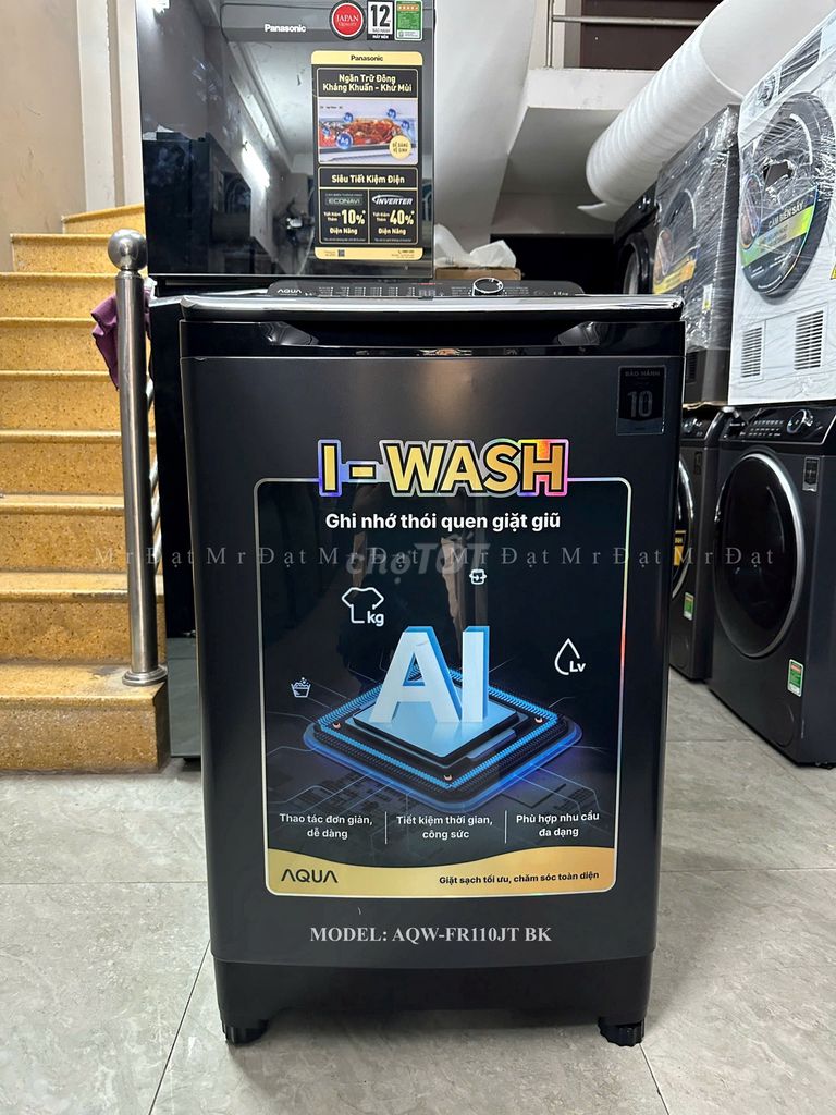 Máy giặt cửa trên 11kg AQUA. MODEL: AQW-FR110JT BK. Mua bán Máy giặt tại Quận 8 Tp Hồ Chí Minh được đăng bởi Trần Thiện Đạt hình 1