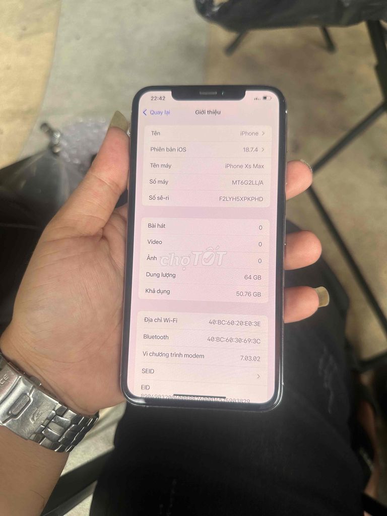 Apple iPhone Xs Max 64GB Trắng. Mua bán Điện thoại tại Thành phố Thuận An Bình Dương được đăng bởi Trung Apple hình 1