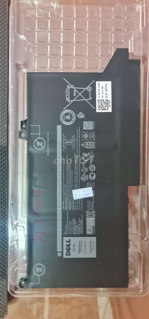 Pin laptop Dell 7300 42Wh Đã sử dụng. Mua bán Linh kiện (RAM, Card...) tại Quận 10 Tp Hồ Chí Minh được đăng bởi Minh Hòa hình 1