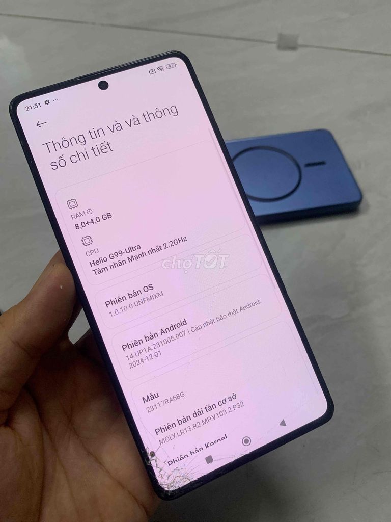 Redmi Note 13 Pro máy zin bể kính -cam đốm Máy zin. Mua bán Điện thoại tại Quận 8 Tp Hồ Chí Minh được đăng bởi điện thoại giá rẻ  hình 1