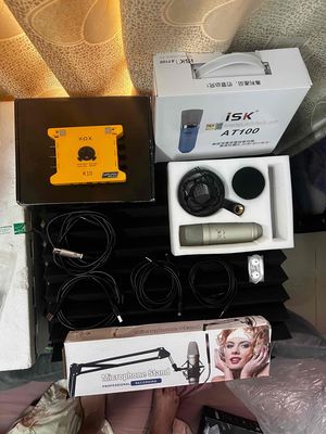 bộ thu âm livestream K10 10năm- AT100 fullbox 98%. Mua bán Tivi, Âm thanh tại Quận 6 Tp Hồ Chí Minh được đăng bởi Chí Cường
