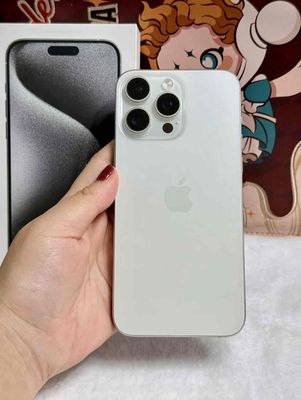 iPhone 15 Pro Max 256G Trắng FULLBOX APPLE 08/2025
