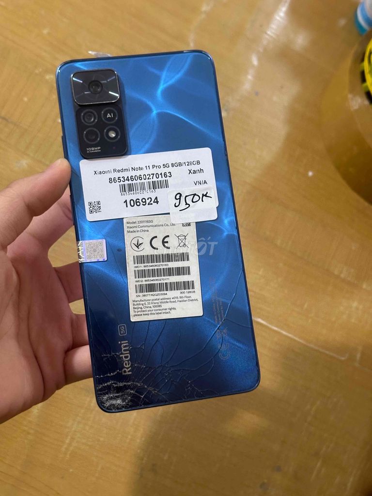 Xiaomi Redmi Note 11 Pro 5G 128GB. Mua bán Điện thoại tại Thành phố Thủ Đức Tp Hồ Chí Minh được đăng bởi Hiếu hình 1