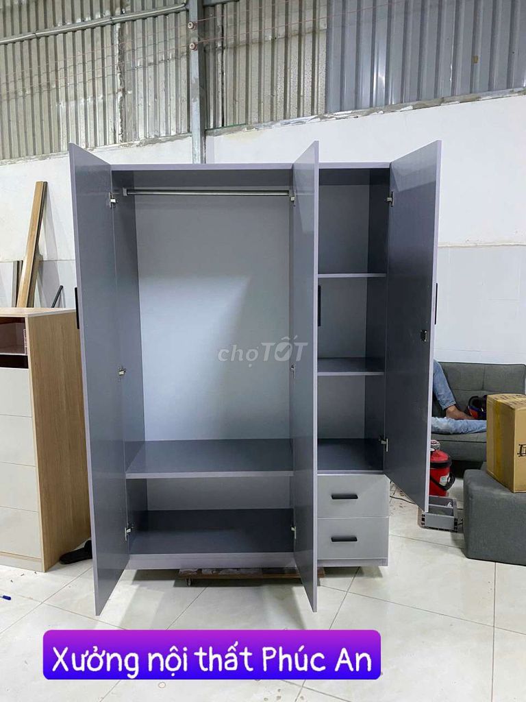 SẴN HÀNG - Tủ quần áo nhựa Đài Loan KT 180*120*47. Mua bán Tủ, kệ gia đình tại Quận 12 Tp Hồ Chí Minh được đăng bởi Nội Thất Phúc Trường An hình 1
