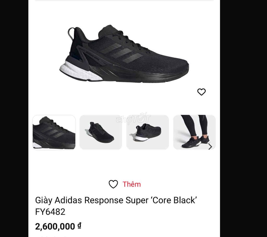 [CHÍNH HÃNG][Mới 89%] Adidas Response, mua mới 2t6