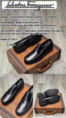 Loafer Salvatore Ferragamo Size 37. Mua bán Giày dép tại Quận Bắc Từ Liêm Hà Nội được đăng bởi Bùi Tuấn Nghĩa