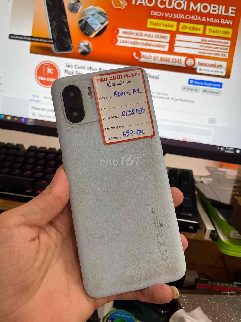 Xiaomi Redmi A1 32GB Trắng. Mua bán Điện thoại tại Huyện Châu Thành Hậu Giang được đăng bởi Táo Cười Ngã Sáu  hình 1